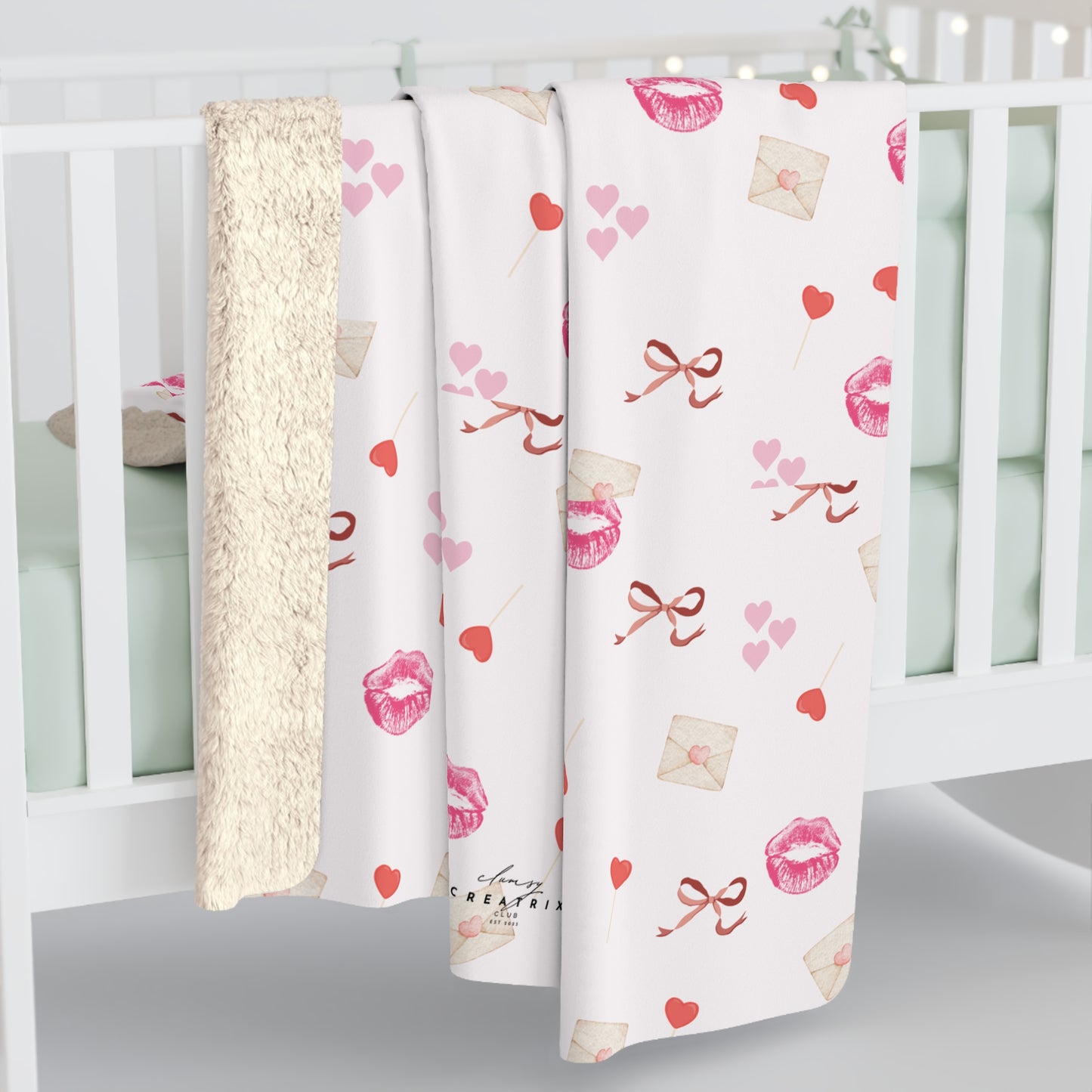 Love Letter Sherpa Fleece Blanket