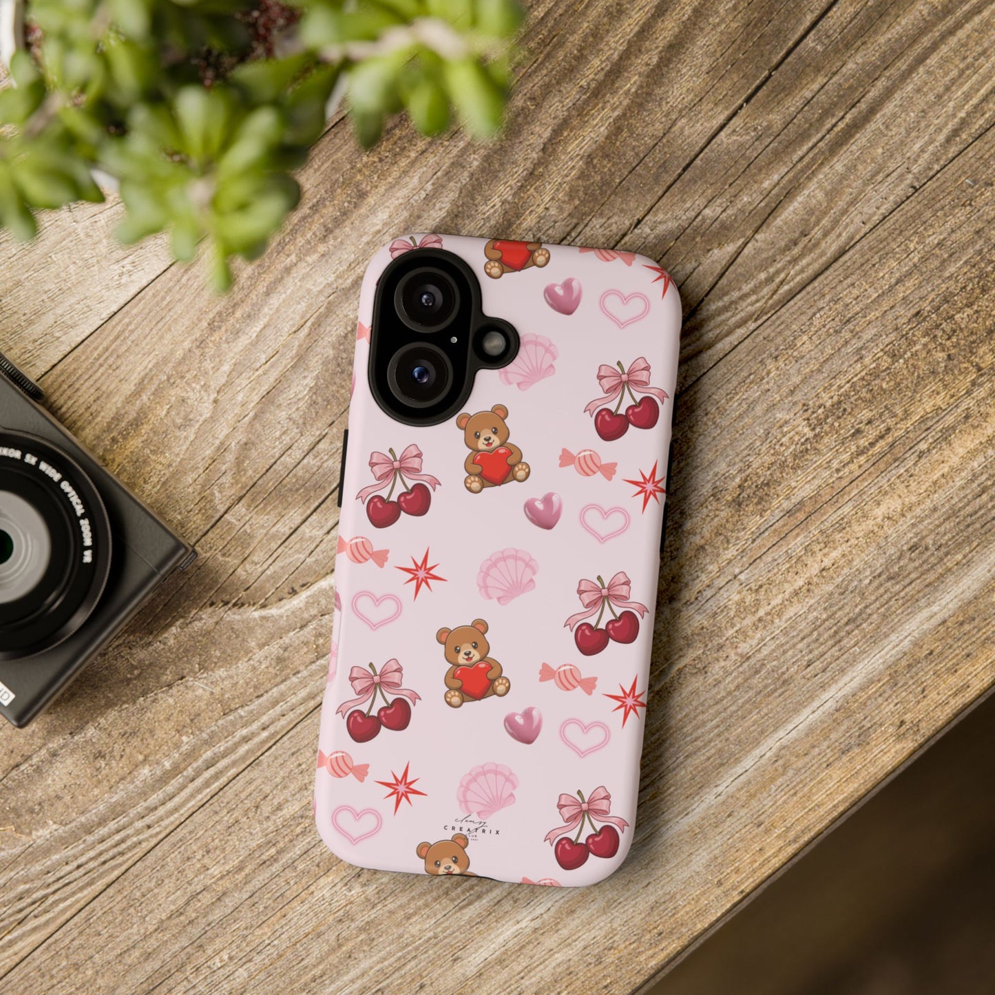 Cherry Hearts Phone Case