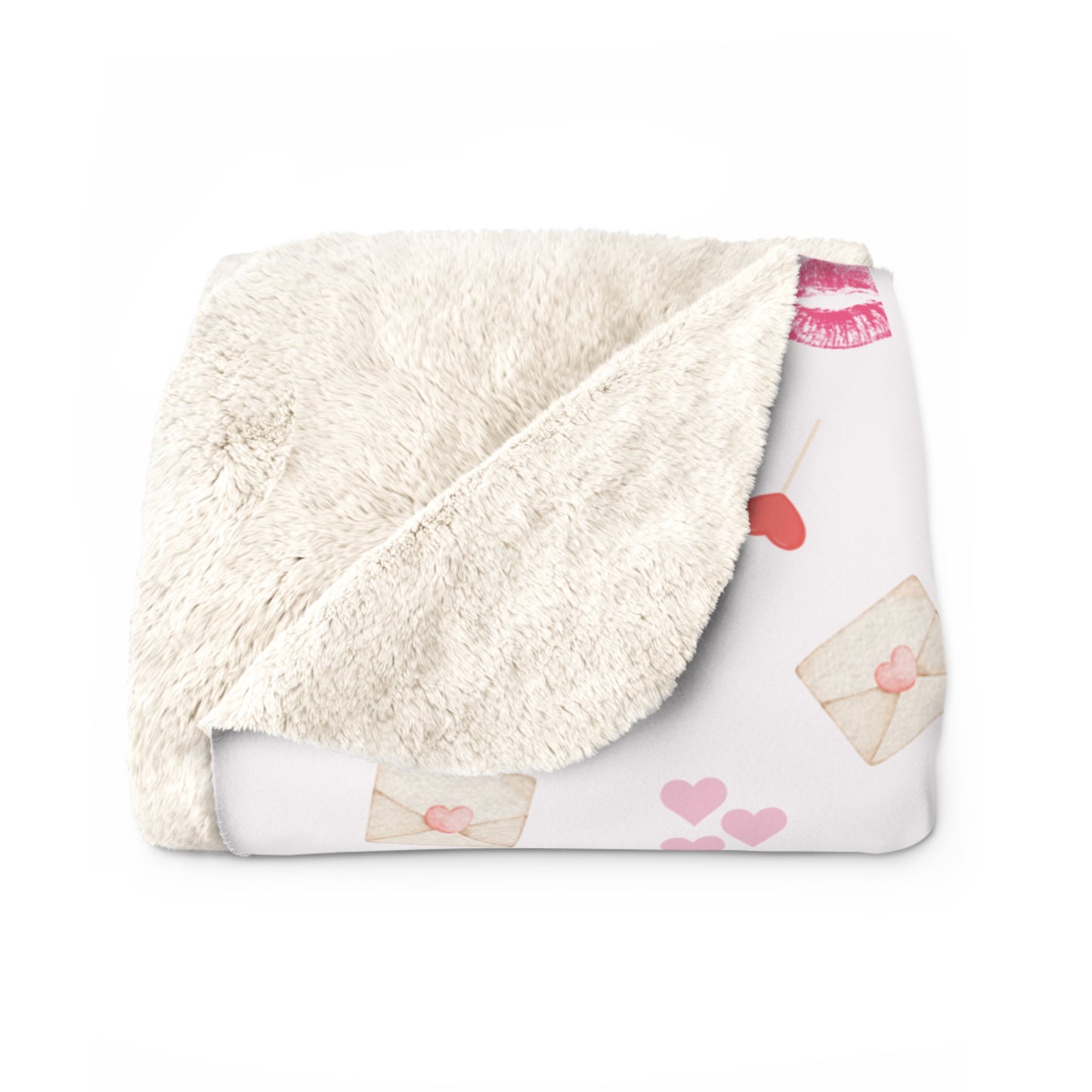Love Letter Sherpa Fleece Blanket