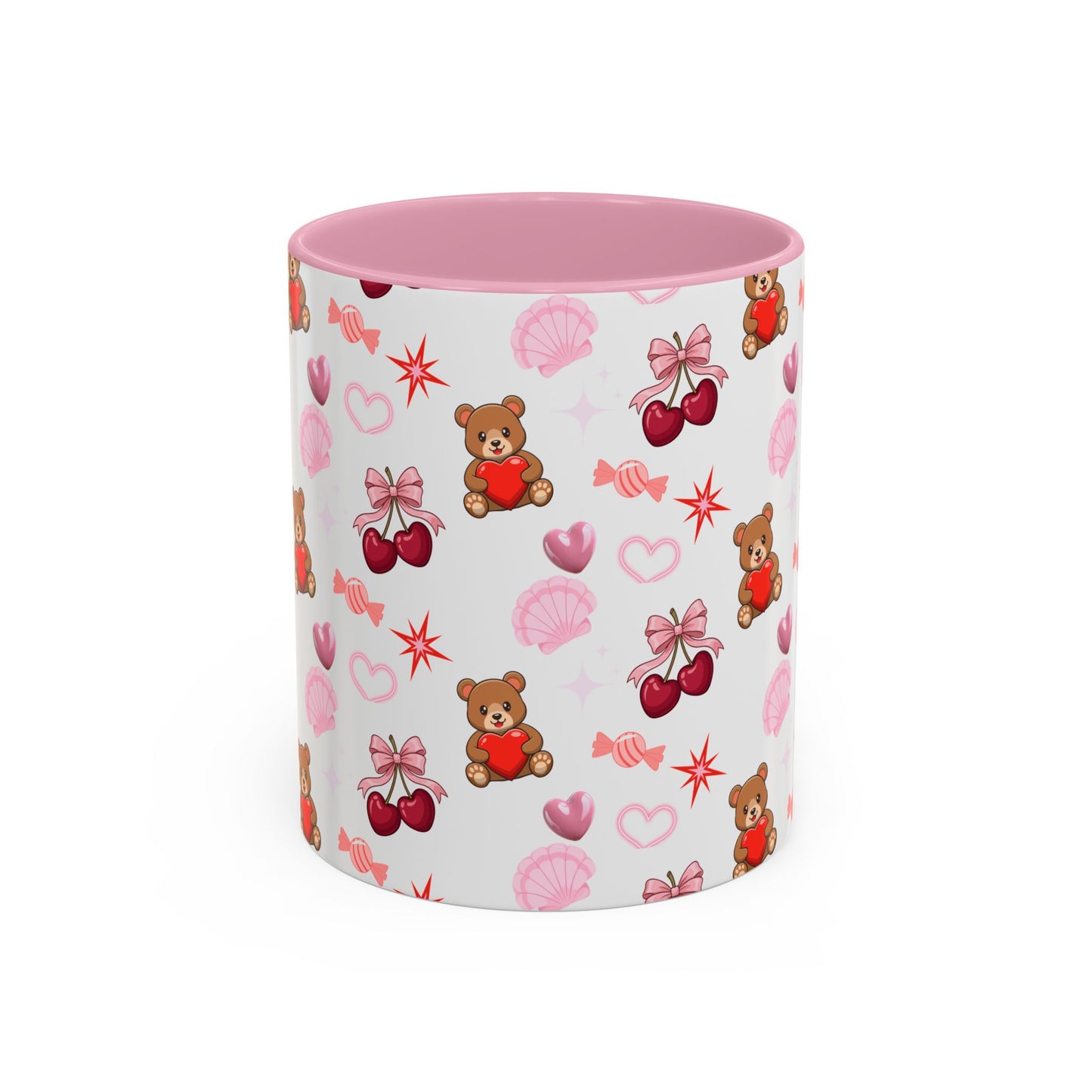Cherry Hearts Colorful Mugs (11oz, 15oz)