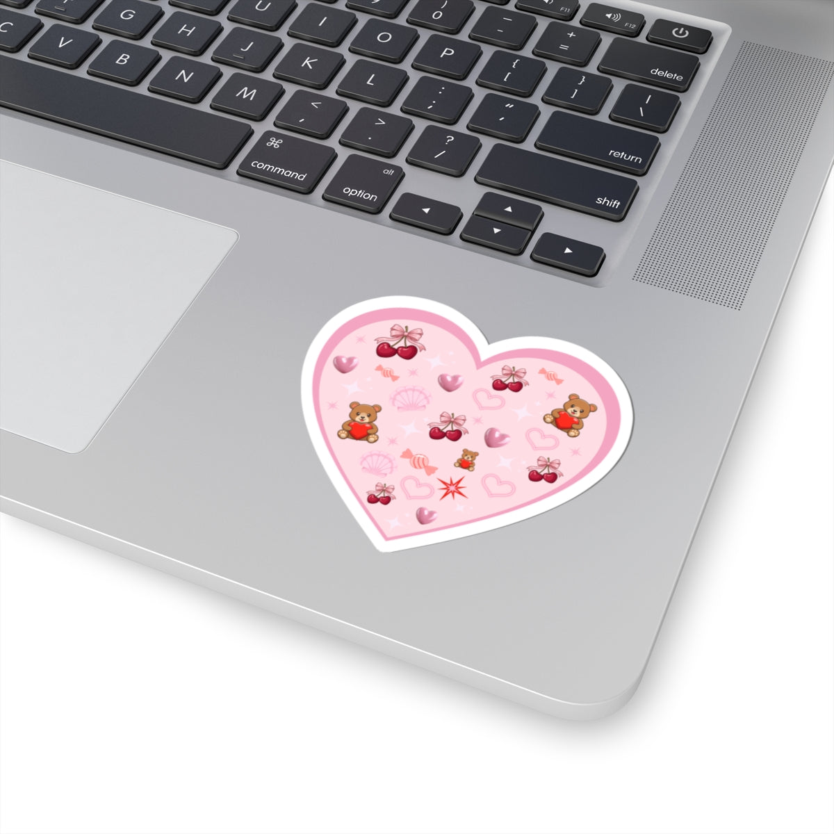 Cherry Hearts Kiss-Cut Stickers