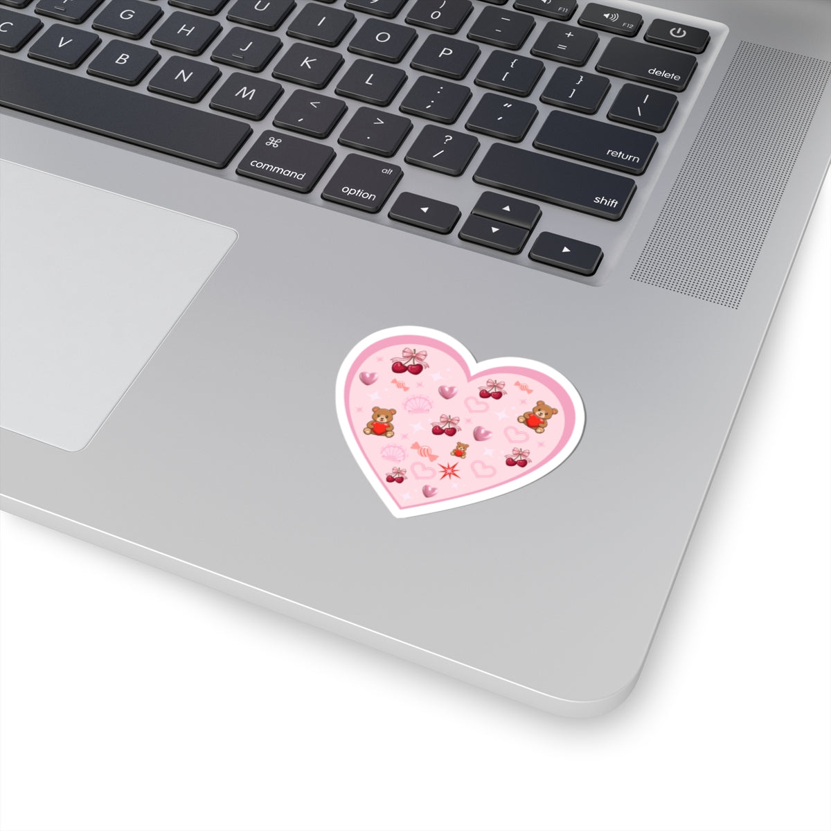 Cherry Hearts Kiss-Cut Stickers