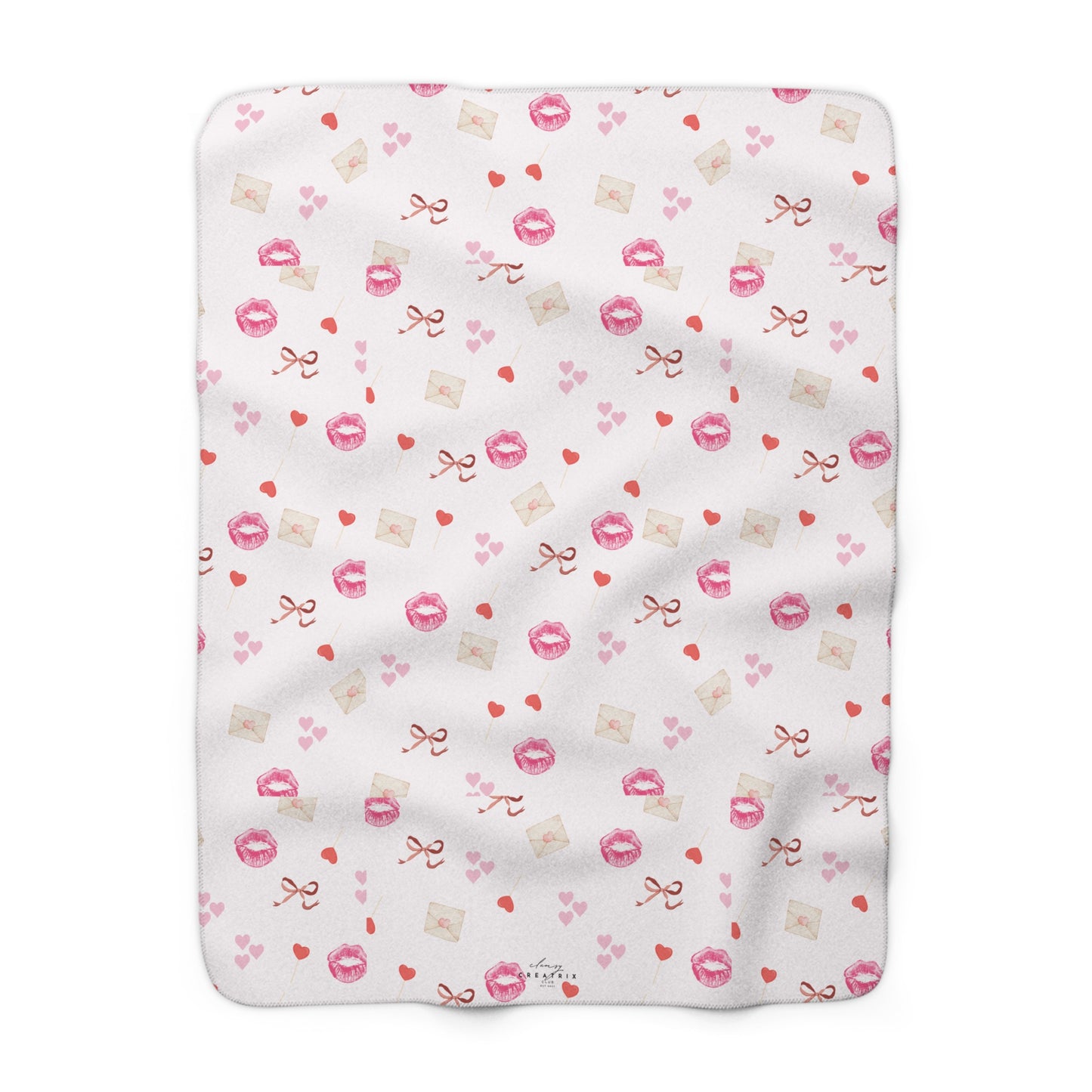 Love Letter Sherpa Fleece Blanket