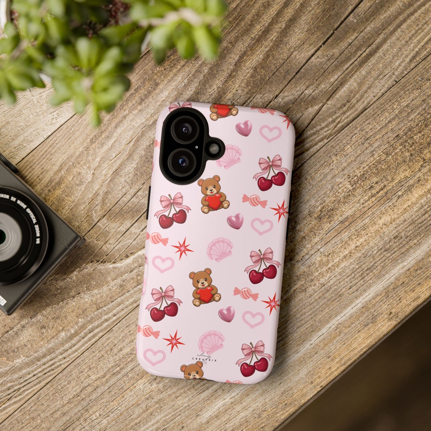 Cherry Hearts Phone Case