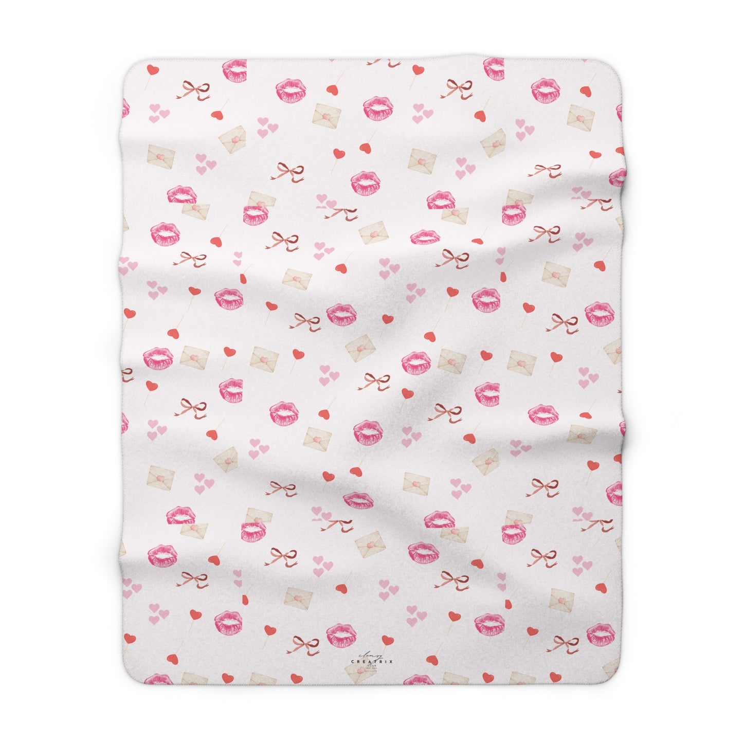 Love Letter Sherpa Fleece Blanket