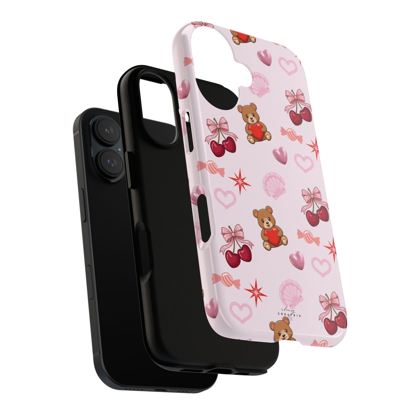 Cherry Hearts Phone Case
