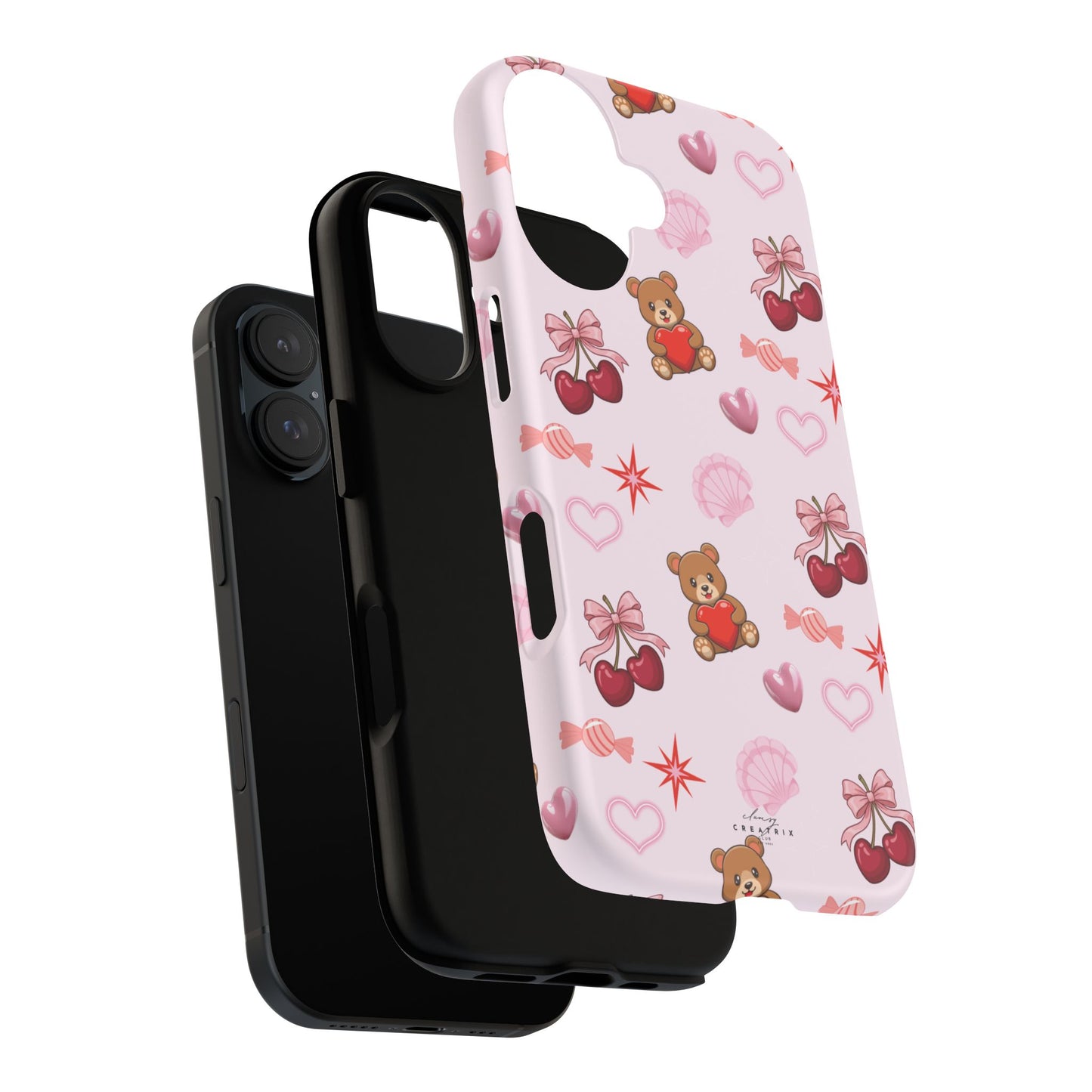Cherry Hearts Phone Case